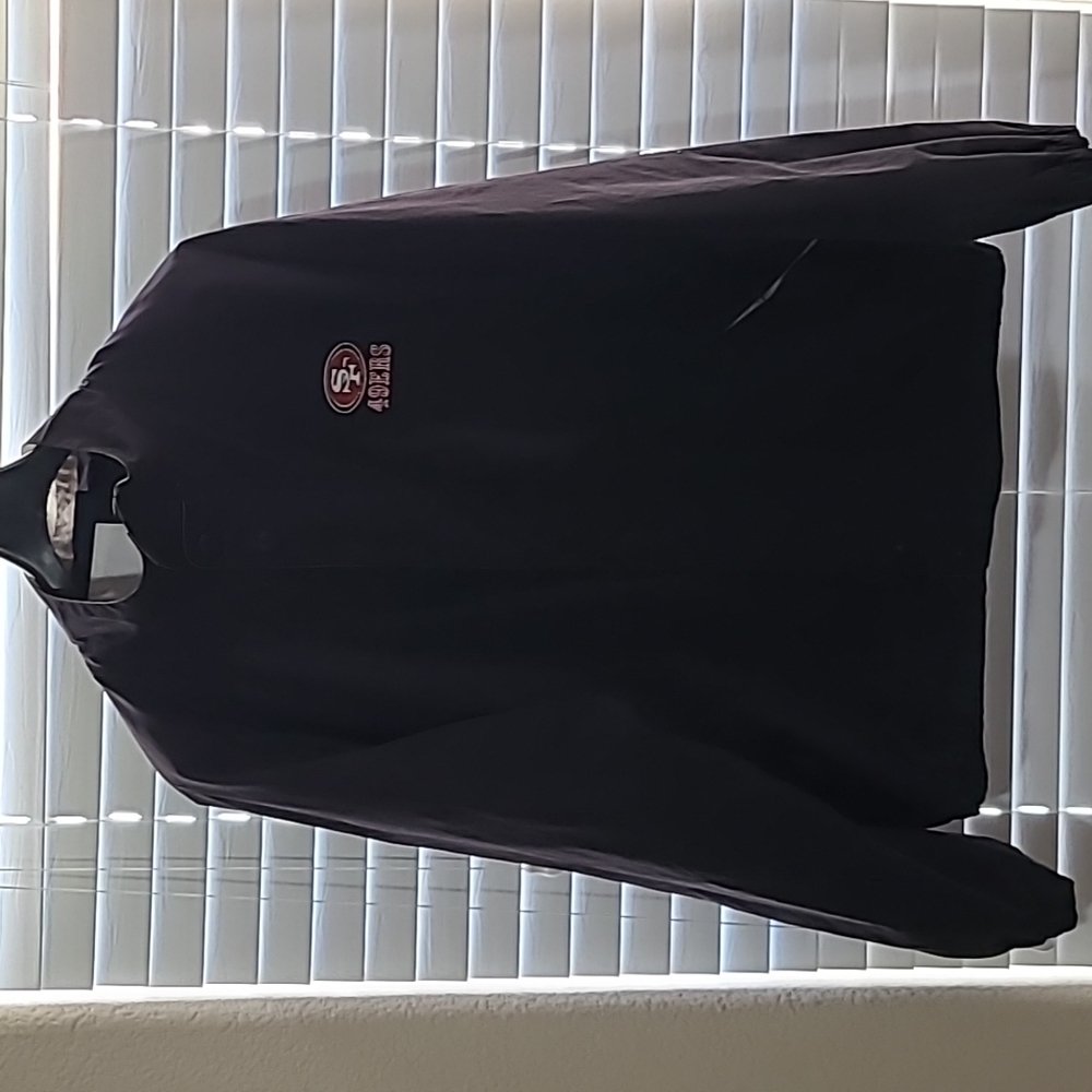 SF 49er Windbreaker Black Jacket Men's  Size XL Vintage 90s